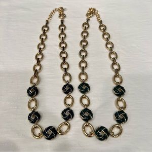 Two Lands End Enamel Necklaces